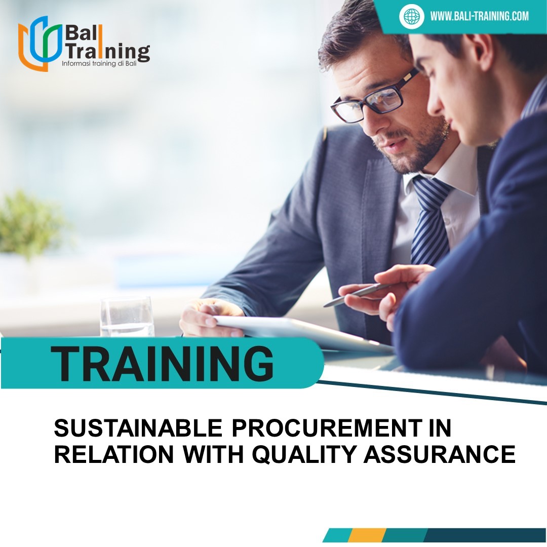 TRAINING SUSTAINABLE PROCUREMENT IN RELATION WITH QUALITY ASSURANCE