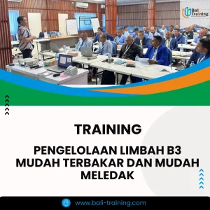 Training pengolahan limbah B3 mudah terbakar